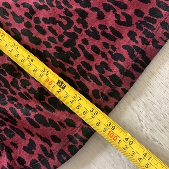 NWT Beach Lunch Lounge‎ Skye animal print Leopard Dress maroon black career M - Picture 5 of 10